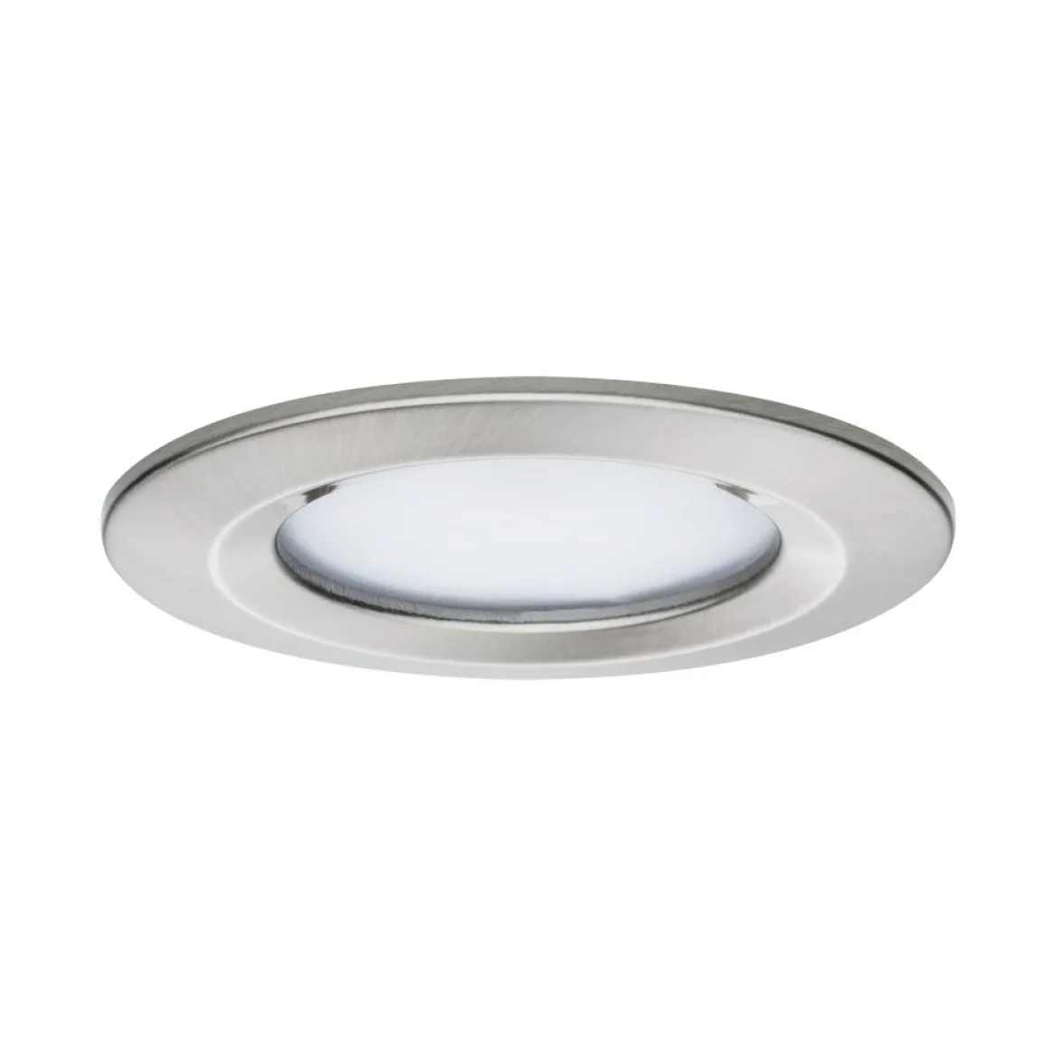 Paulmann 92443 LED Einbauleuchte Nova Coin 3er-Set Zigbee Tunable White Eisen gebürstet IP44