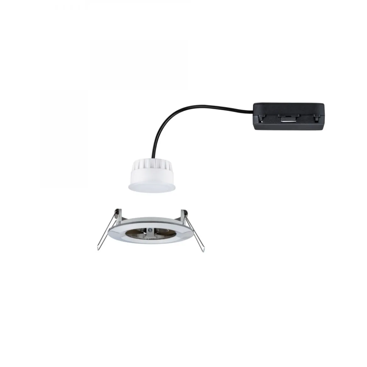 Paulmann 92448 LED Einbauleuchte Nova Coin Zigbee Tunable White Eisen gebürstet IP44