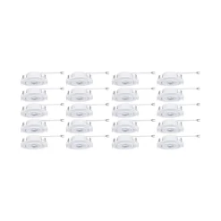 Paulmann 99997 LED Einbauleuchten 20er-Set schwenkbar 3000K Weiß