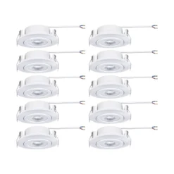 Paulmann 99995 LED Einbauleuchten 10er-Set schwenkbar 3-Step-Dim 3000K Weiß