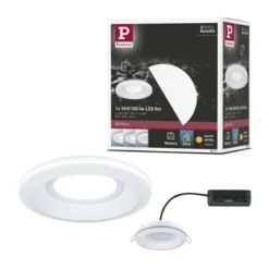 Paulmann 92247 LED Einbauleuchte Sormus 10cm Einzelleuchte rund weiß IP65
