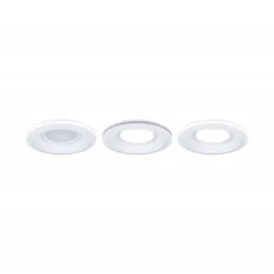 Paulmann 92248 LED Einbauleuchte Sormus 10cm 3er-Set IP65 rund weiß