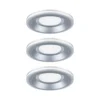 Paulmann 92250 LED Einbauleuchte Sormus 10cm 3er-Set IP65 rund chrom