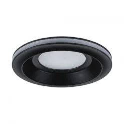 Paulmann 92252 LED Einbauleuchte Sormus 10cm 3er-Set IP65 rund schwarz