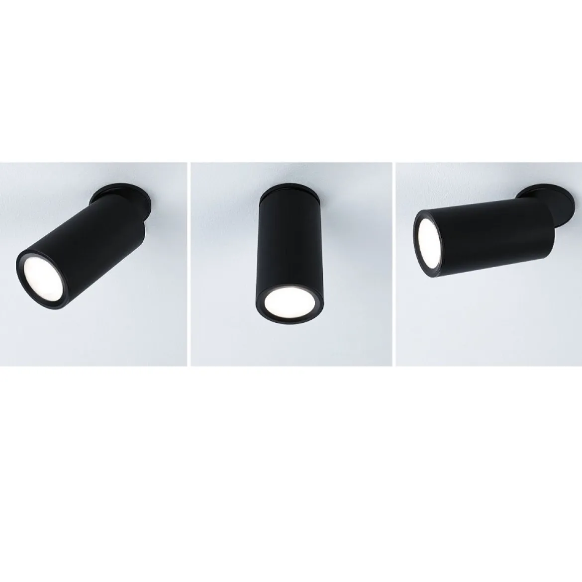 Paulmann 93088 LED Einbauleuchte Turnal rund 60 mm schwarz 3-Step-Dim