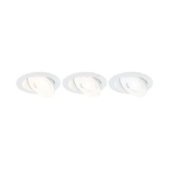 Paulmann 92254 LED Einbauleuchte White Select Aumus 3er-Set schwenkbar Weiß 230V dimmbar