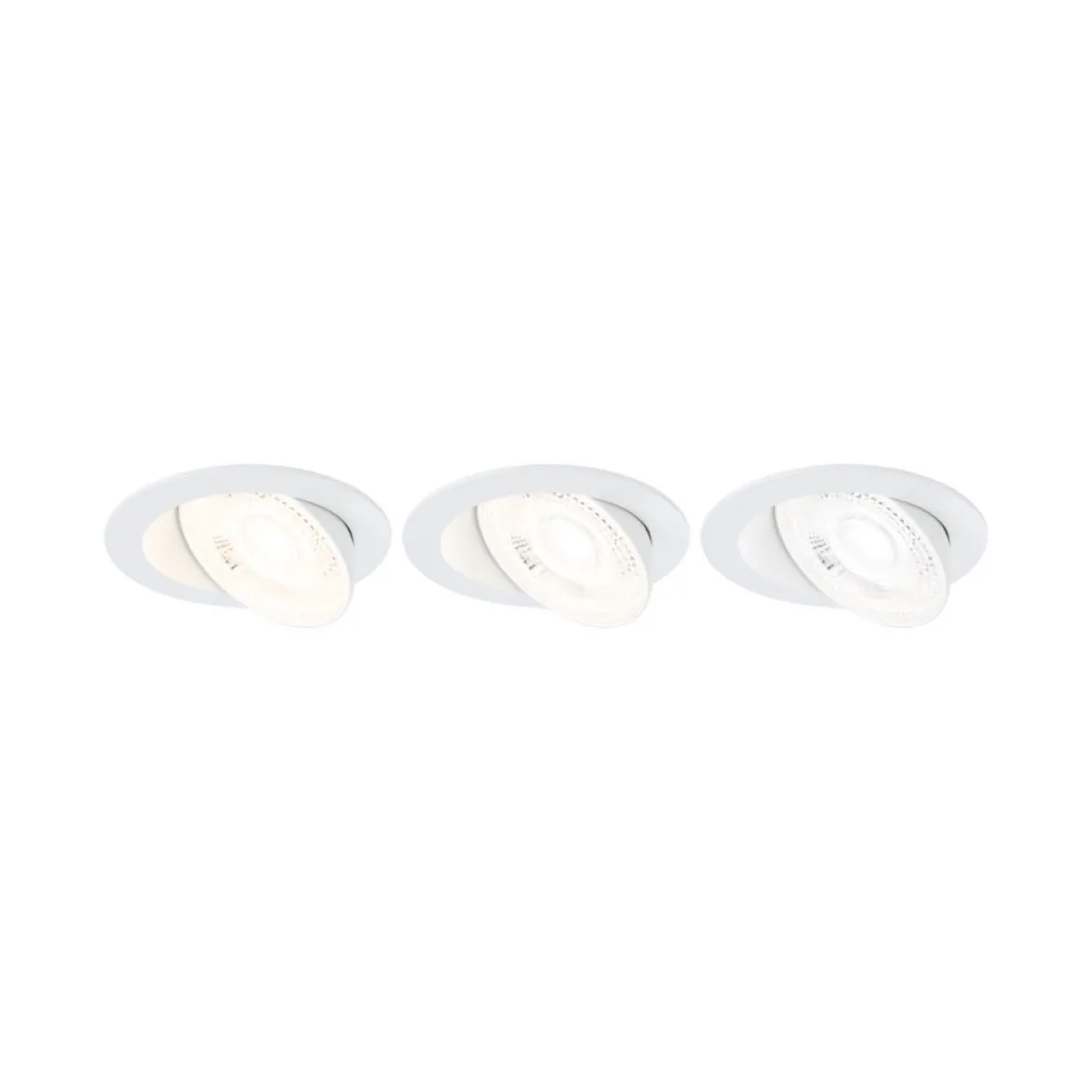 Paulmann 92254 LED Einbauleuchte White Select Aumus 3er-Set schwenkbar Weiß 230V dimmbar