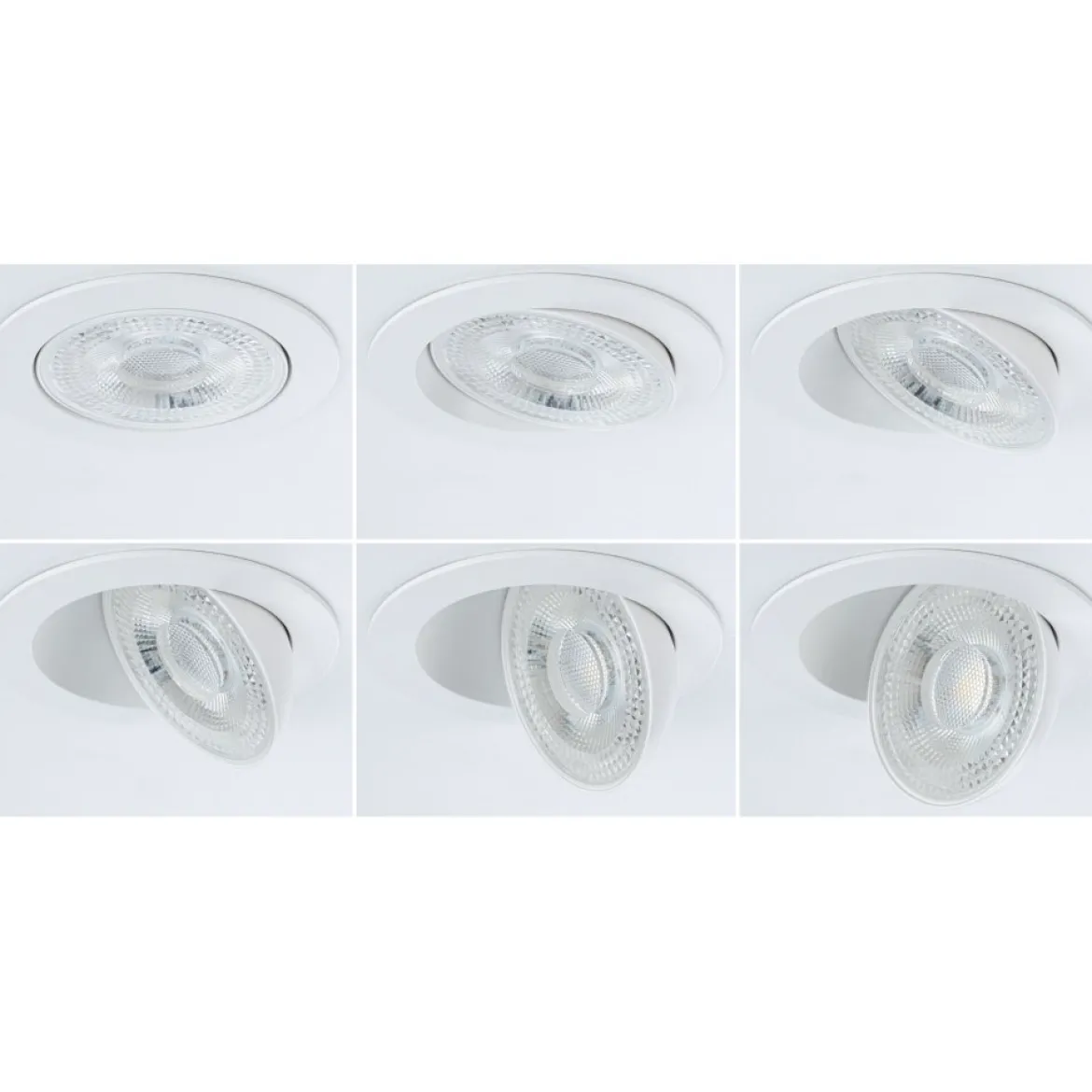 Paulmann 92254 LED Einbauleuchte White Select Aumus 3er-Set schwenkbar Weiß 230V dimmbar
