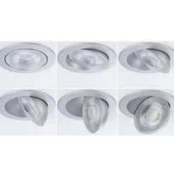 Paulmann 92256 LED Einbauleuchte White Select Aumus 3er-Set Chrom 3 Step Dimmbar