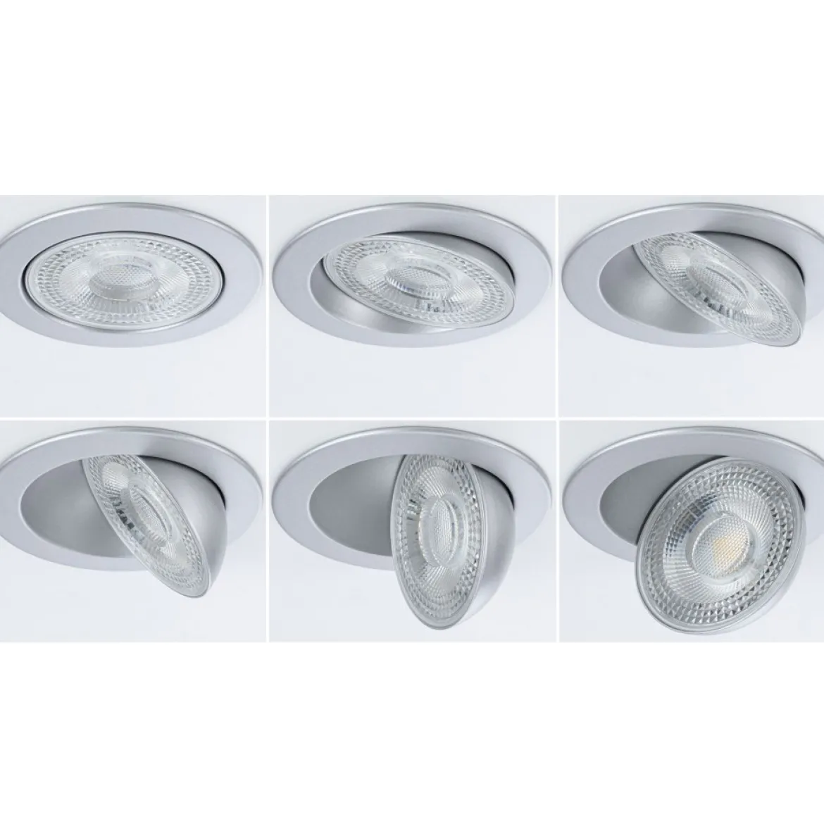 Paulmann 92256 LED Einbauleuchte White Select Aumus 3er-Set Chrom 3 Step Dimmbar