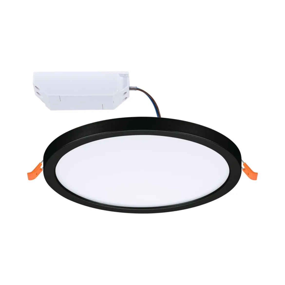 Paulmann 79961 LED Einbaupanel Areo VariFit IP44 rund 175mm Schwarz 3000K