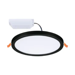 Paulmann 79963 LED Einbaupanel Areo VariFit IP44 rund 175mm Schwarz 4000K