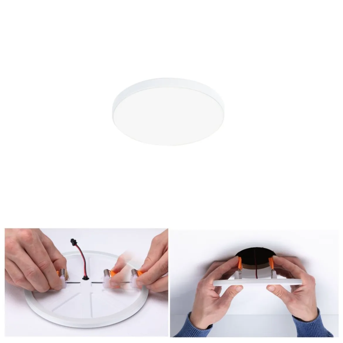 Paulmann 79932 LED Einbaupanel Veluna Edge IP44 90mm 4000K Weiß