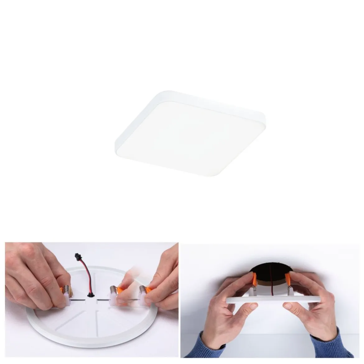 Paulmann 79935 LED Einbaupanel Veluna Edge IP44 90x90mm 4000K Weiß