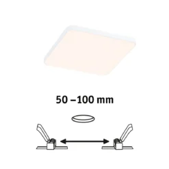 Paulmann 79942 LED Einbaupanel Veluna Edge IP44 120x120mm 3000K Weiß