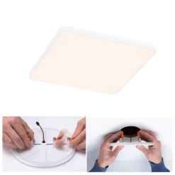 Paulmann 79943 LED Einbaupanel Veluna Edge IP44 160x160mm 3000K Weiß