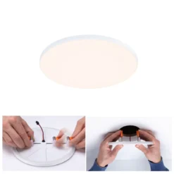 Paulmann 79945 LED Einbaupanel Veluna Edge IP44 160mm 3000K Weiß dimmbar