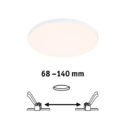 Paulmann 79945 LED Einbaupanel Veluna Edge IP44 160mm 3000K Weiß dimmbar