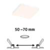 Paulmann 79947 LED Einbaupanel Veluna Edge IP44 90x90mm 3000K Weiß dimmbar