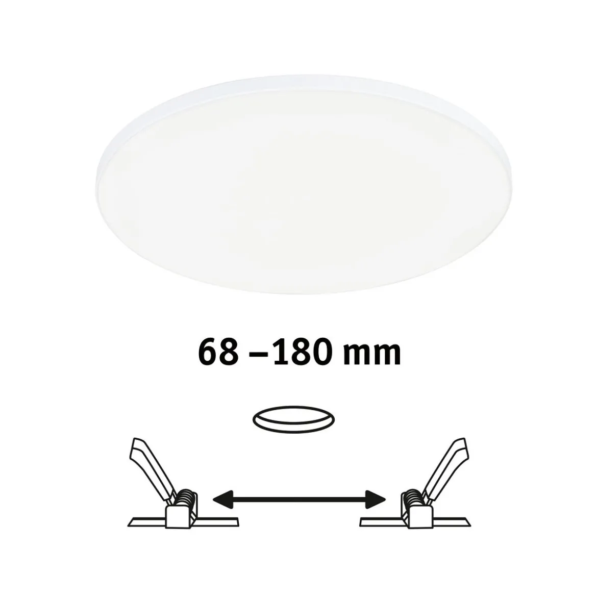 Paulmann 79952 LED Einbaupanel Veluna Edge IP44 200mm 4000K Weiß dimmbar