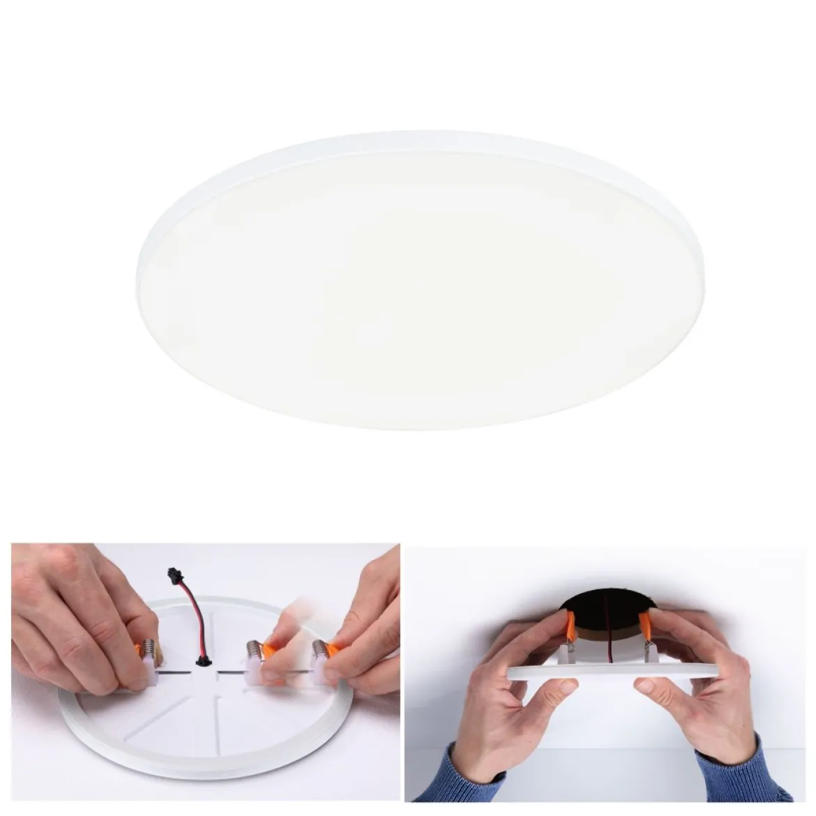 Paulmann 79952 LED Einbaupanel Veluna Edge IP44 200mm 4000K Weiß dimmbar