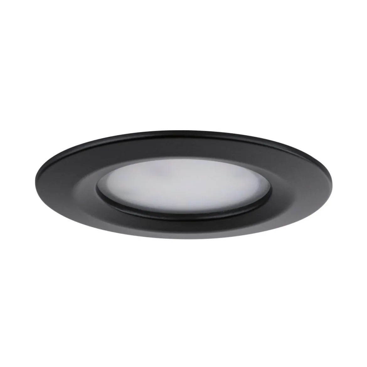 Paulmann 93081 LED Einbeuleuchte Nova Plus Coin Basiset IP44 schwarz 2700K dimmbar