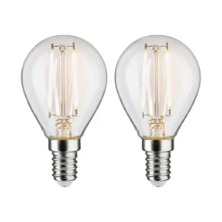 Paulmann 28857 LED Filament Tropfen 2x2,7W E14 Klar Warmweiß