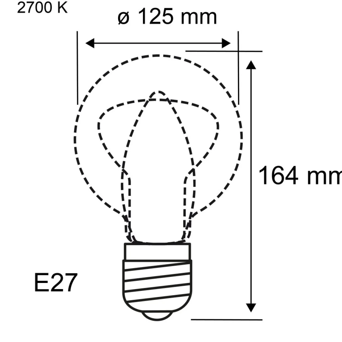 Paulmann 29288 LED Globe G125 E27 Vintage Edition 2700K 400lm 3-Step dimmbar