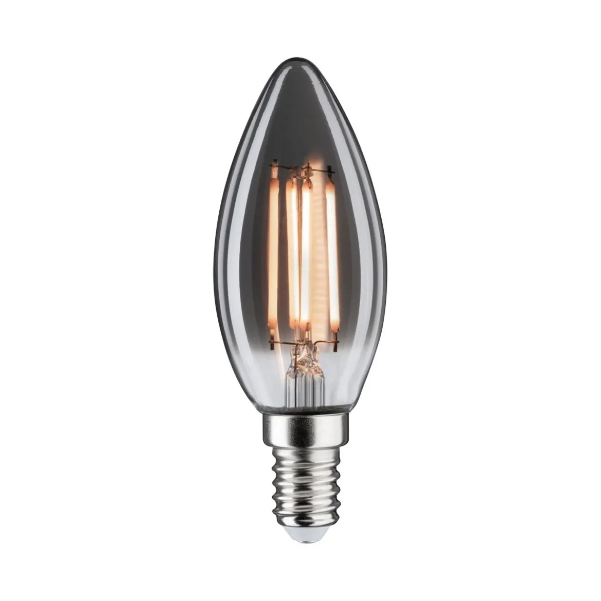 Paulmann 28862 LED Kerze E14 4W 145lm 1800K Rauchglas dimmbar