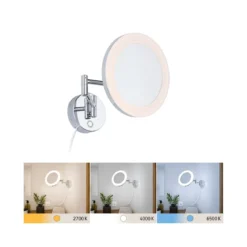 Paulmann 71148 LED Kosmetikspiegel Masua WhiteSwitch IP44 Chrom