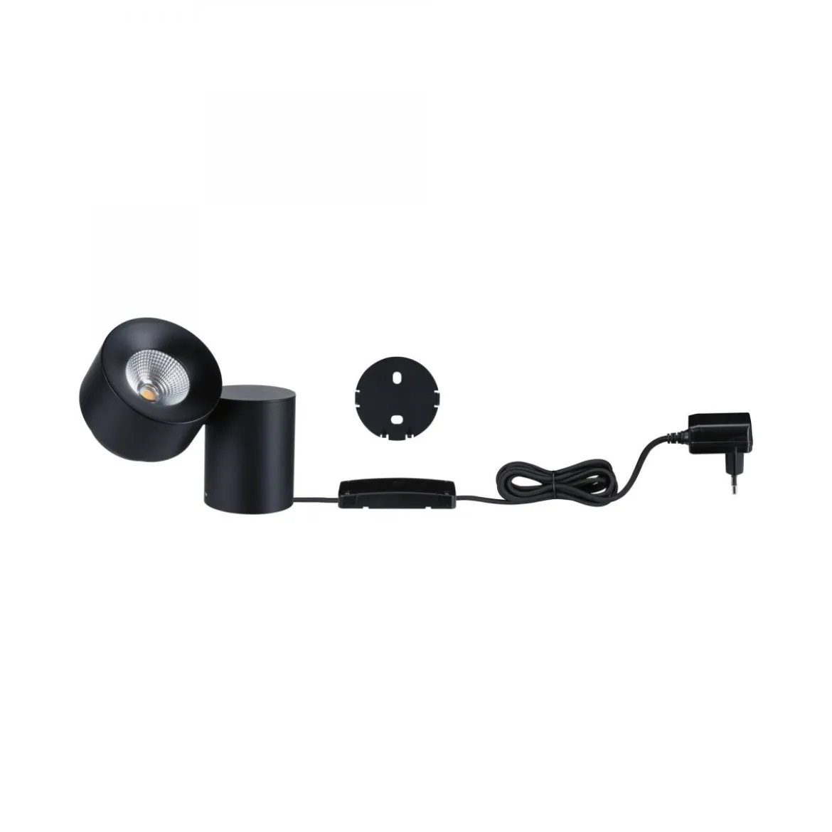 Paulmann 79781 LED Leuchte Smart Home Zigbee Puric Pane 2700K Schwarz