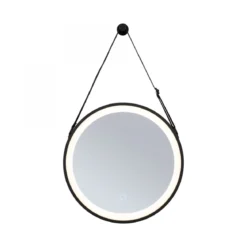 Paulmann 71092 LED Leuchtspiegel Miro IP44 Tunable White Schwarz 40cm 2700K