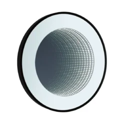 Paulmann 79561 LED Leuchtspiegel Miro Infinity Effekt IP44 Tunable White Schwarz 50cm