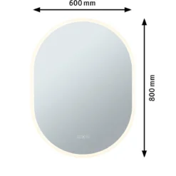 Paulmann 71087 LED Leuchtspiegel Mirra oval weiß WhiteSwitch dimmbar