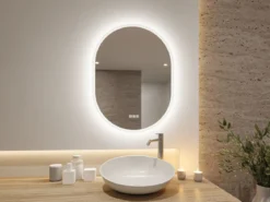 Paulmann 71087 LED Leuchtspiegel Mirra oval weiß WhiteSwitch dimmbar