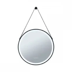 Paulmann 71089 LED Leuchtspiegel Mirra rund schwarz WhiteSwitch dimmbar mit Aufhängung