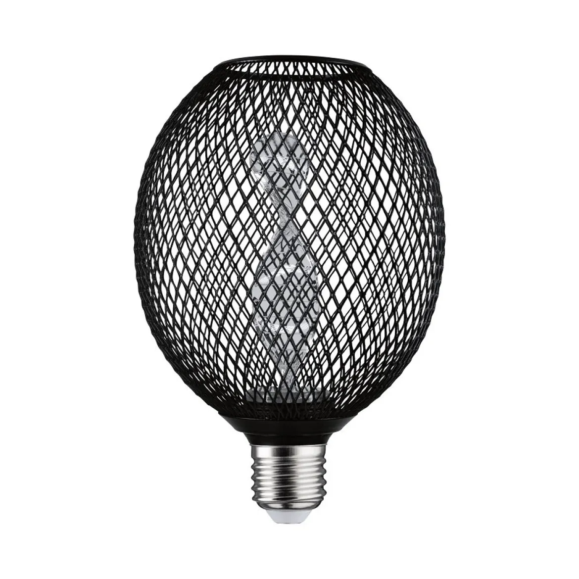 Paulmann 29086 LED Lichtquelle Globe Helix E27 Goldlicht Metall schwarz