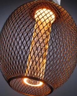 Paulmann 29087 LED Lichtquelle Globe Spiral E27 Goldlicht Metall schwarz