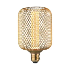 Paulmann 29085 LED Lichtquelle Zyl Spiral E27 Goldlicht Metall messing