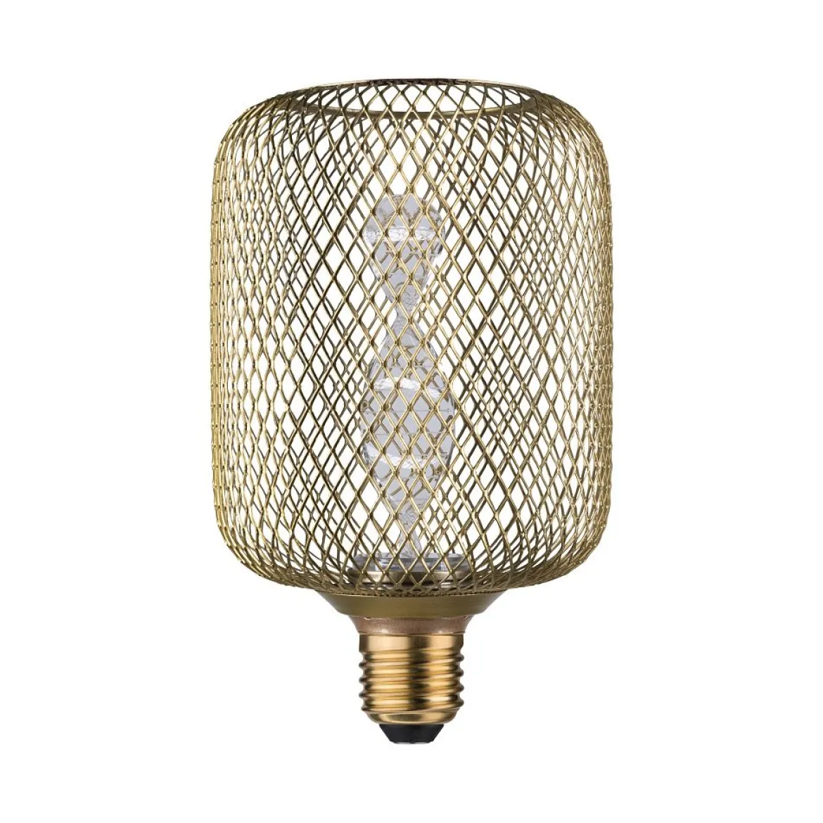 Paulmann 29084 LED Lichtquelle Zyl Helix E27 Goldlicht Metall messing