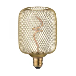 Paulmann 29260 LED Lichtquelle Zyl Metallic Glow E27 Goldlicht messing dimmbar