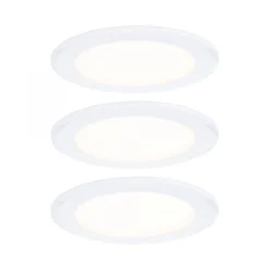 Paulmann 93115 LED Möbeleinbauleuchten 3er Set 3000K Weiß