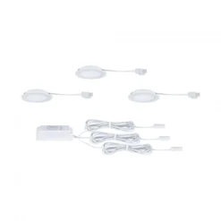 Paulmann 93120 LED Möbeleinbauleuchten 3er Set 4000K Weiß