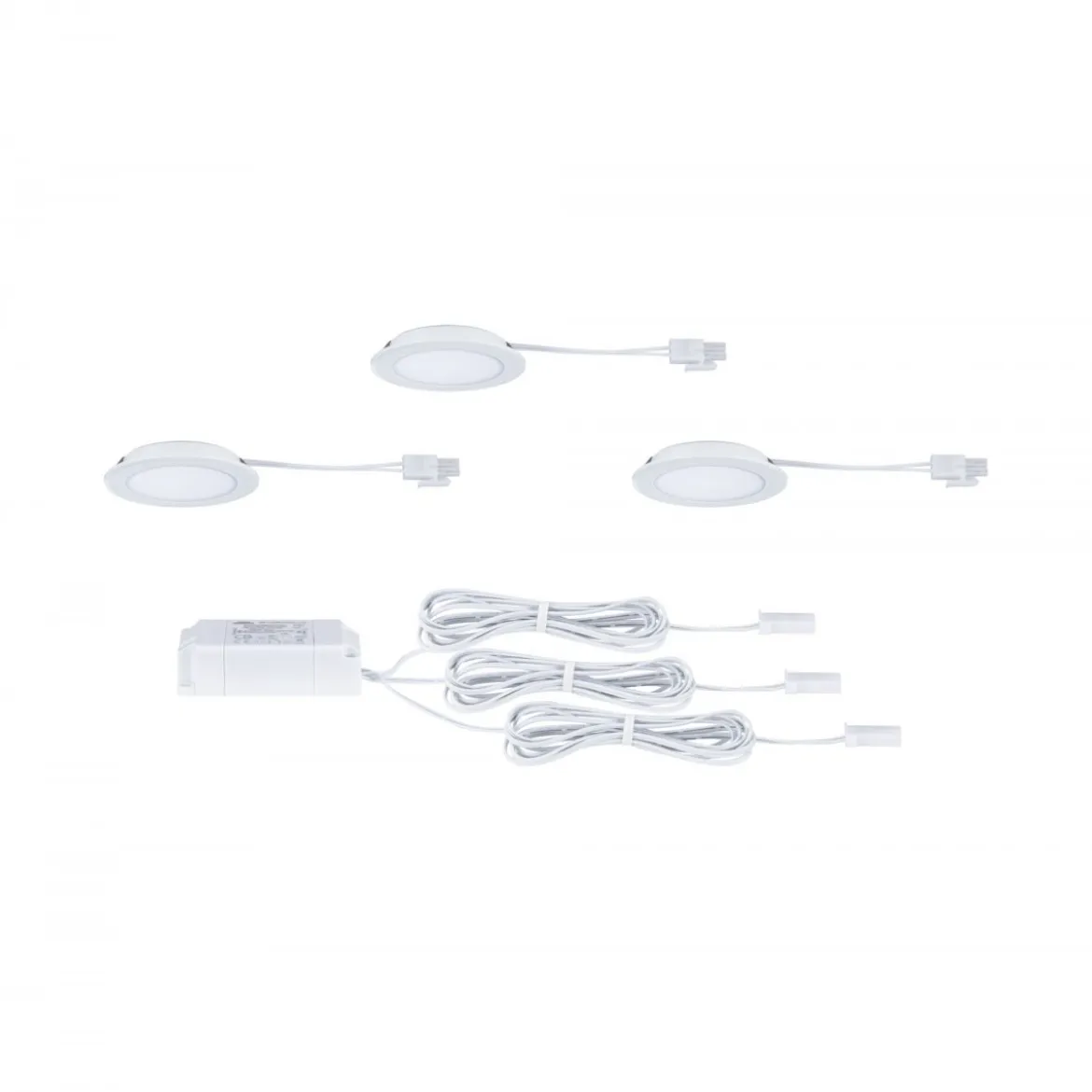 Paulmann 93120 LED Möbeleinbauleuchten 3er Set 4000K Weiß