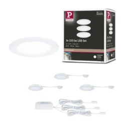 Paulmann 93120 LED Möbeleinbauleuchten 3er Set 4000K Weiß