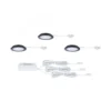 Paulmann 93122 LED Möbeleinbauleuchten 3er Set 4000K Schwarz