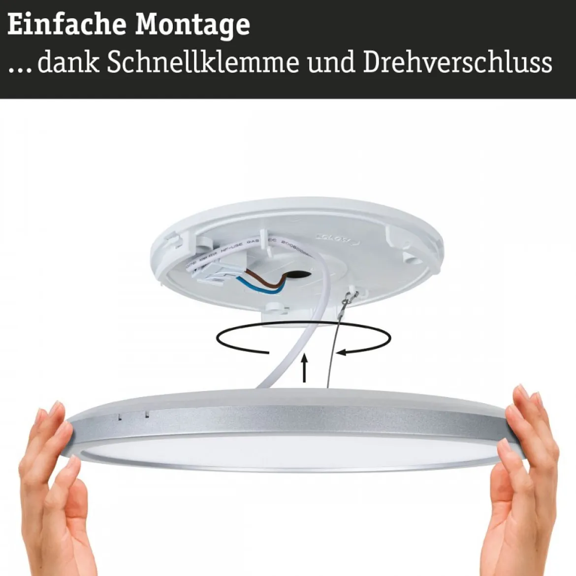 Paulmann 71184 LED Panel Atria Shine Backlight Bewegungsmelder 293mm 4000K IP44 Weiß