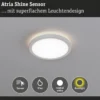 Paulmann 71185 LED Panel Atria Shine Backlight Bewegungsmelder 420mm 4000K IP44 Weiß