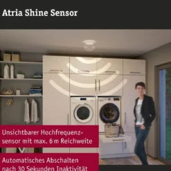 Paulmann 71183 LED Panel Atria Shine Backlight Bewegungsmelder 190mm 4000K IP44 Weiß