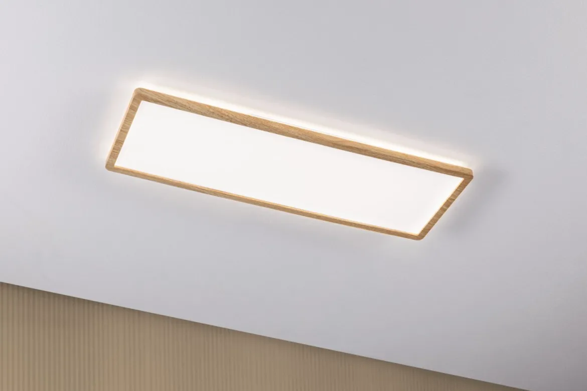 Paulmann 71036 LED Panel Atria Shine Backlight 580x220mm 4000K Holzoptik